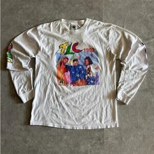 1992 Vintage TLC White Long Sleeve Shirt Size M